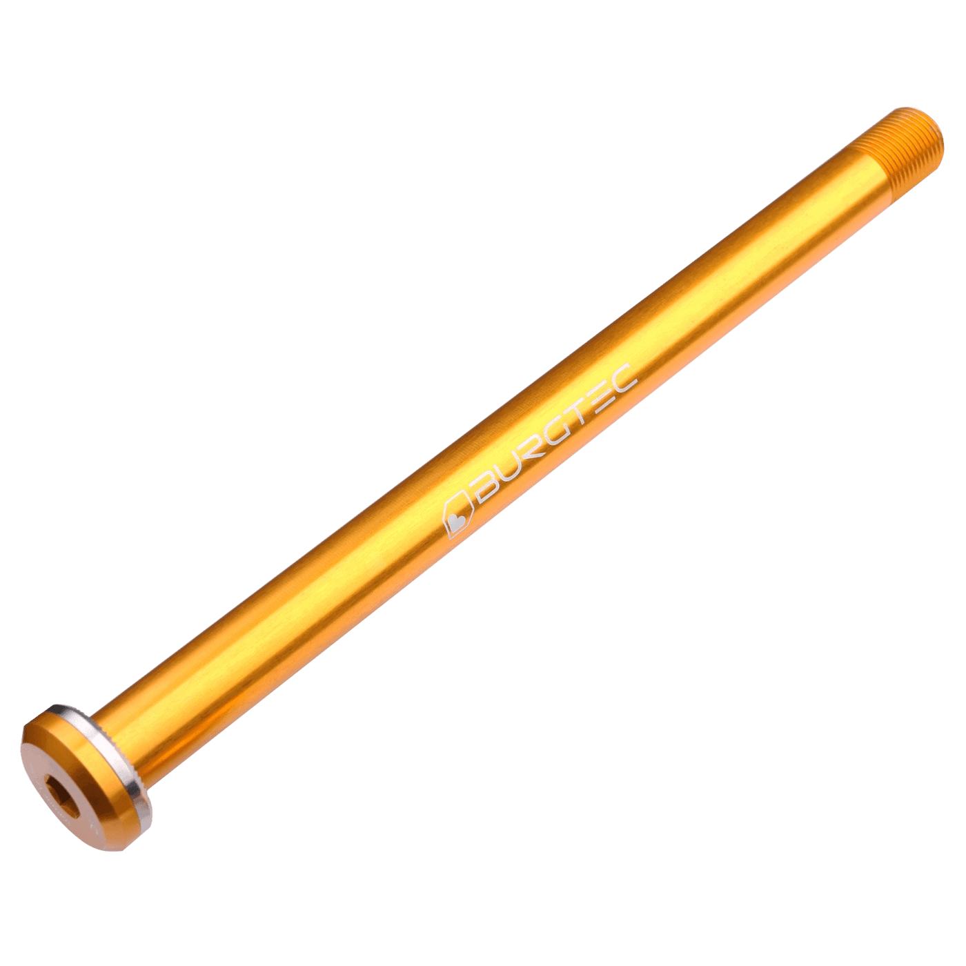 Produktbild von Burgtec Steckachse - 12x148mm Boost - für Santa Cruz Ausfallenden / 173,7mm - Burgtec Bullion Gold