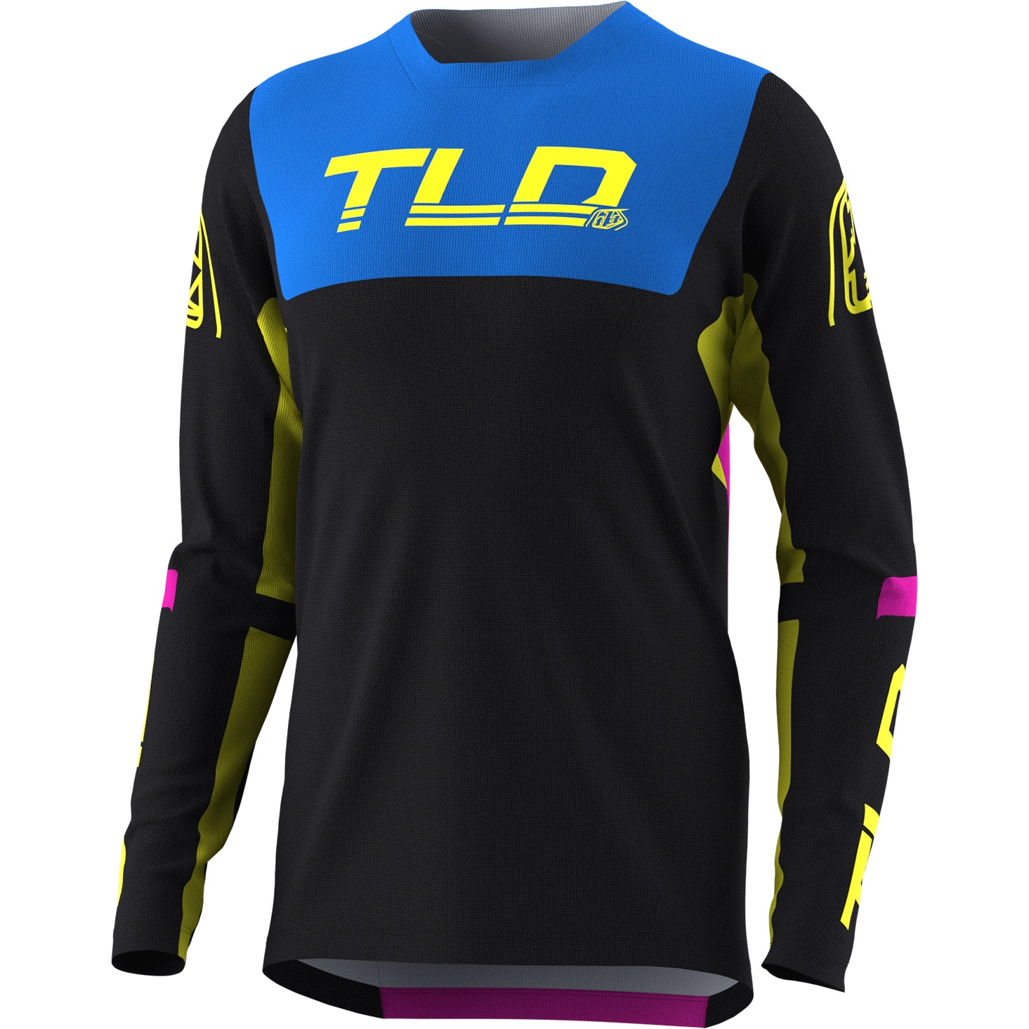 Productfoto van Troy Lee Designs Sprint Shirt - fractura black / yellow