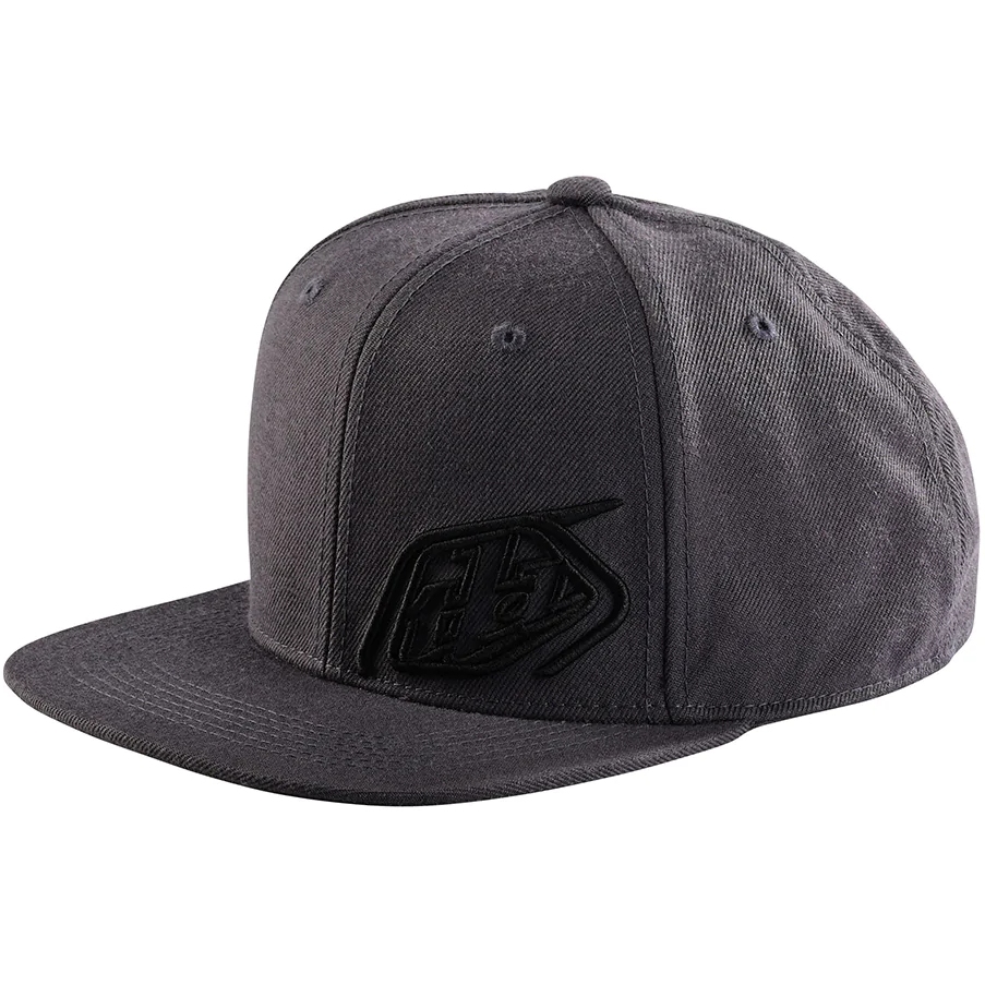 Бейсболка Troy Lee Designs Slice Snapback - Темно-серая/угольная