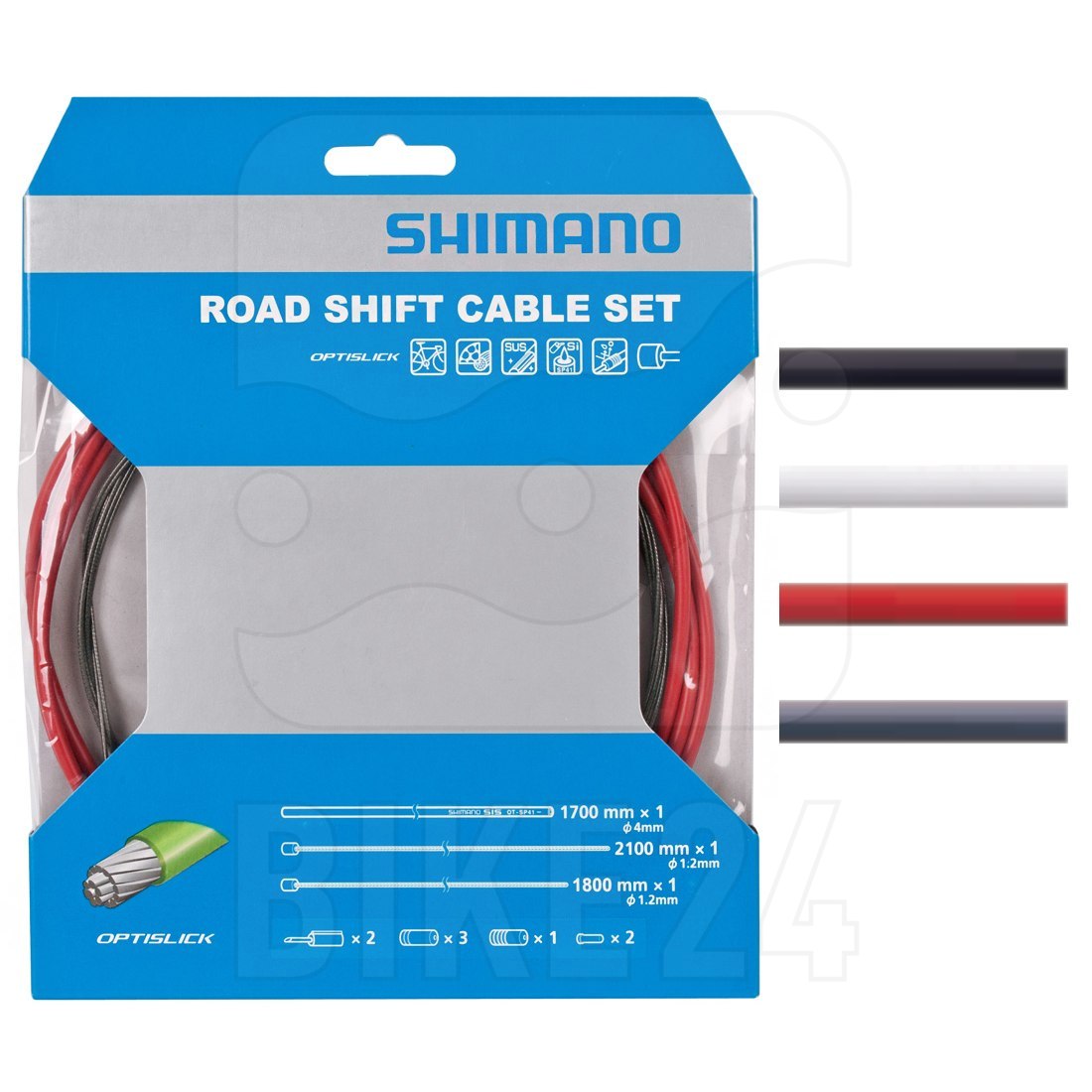 Produktbild von Shimano Road 105 OPTISLICK Schaltzugset - inkl. OT-RS900 Außenhülle