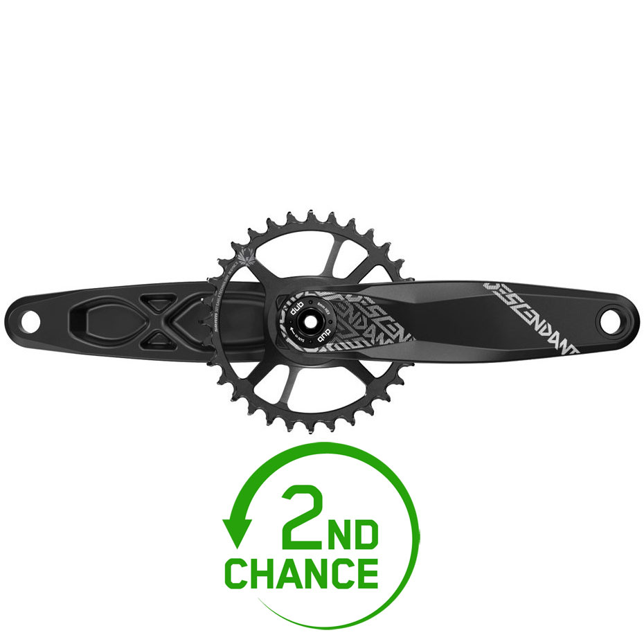 Truvativ Descendant TLD Kurbelsatz MTB – 32 Zähne, 12-fach, DUB Boost, Carbon, In Rot