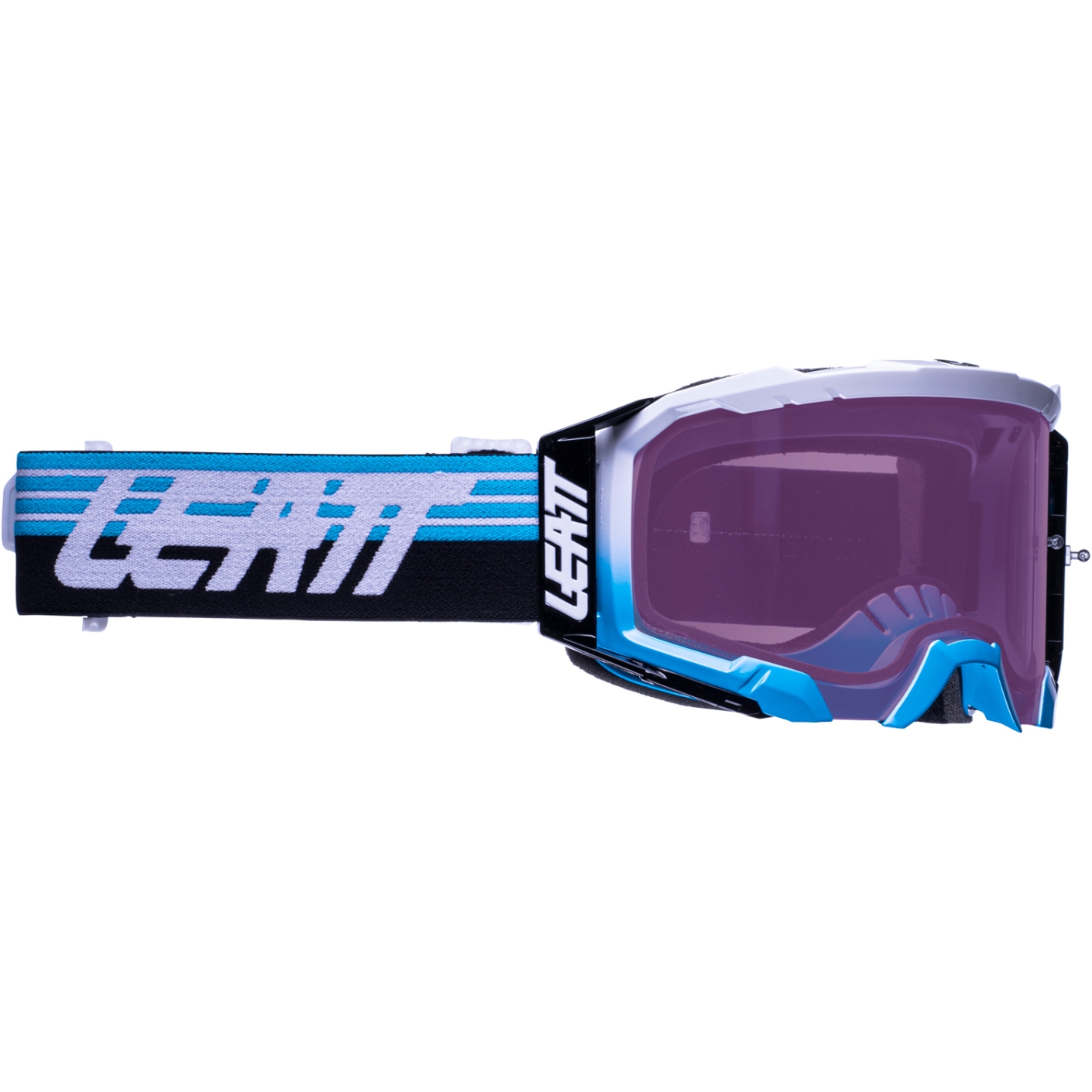 Image of Leatt Velocity 5.5 Iriz Goggle - Mirror Lens - aqua / purple - anti fog mirror lens