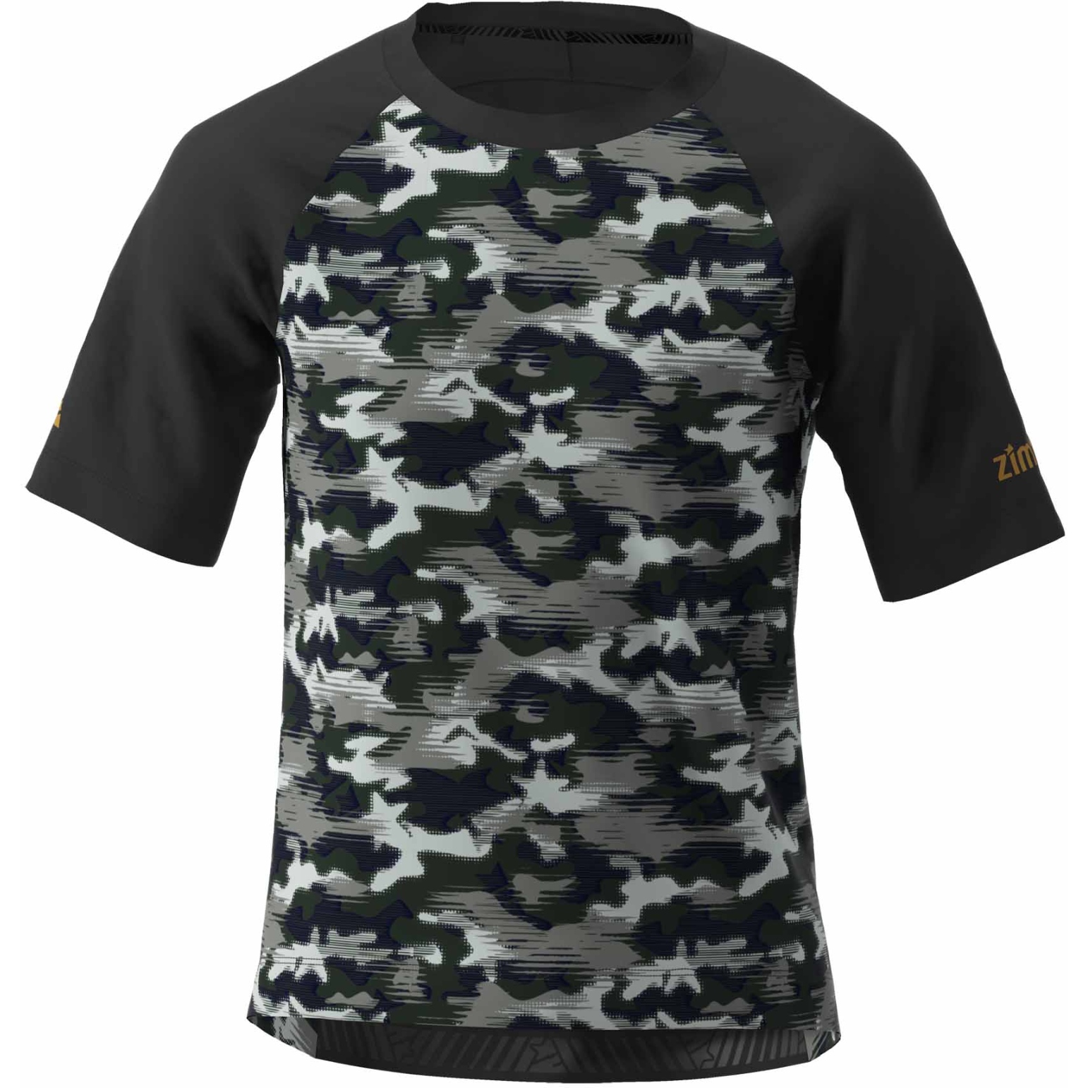 Picture of Zimtstern Braapz Kids Short Sleeve MTB-Shirt - pirate black