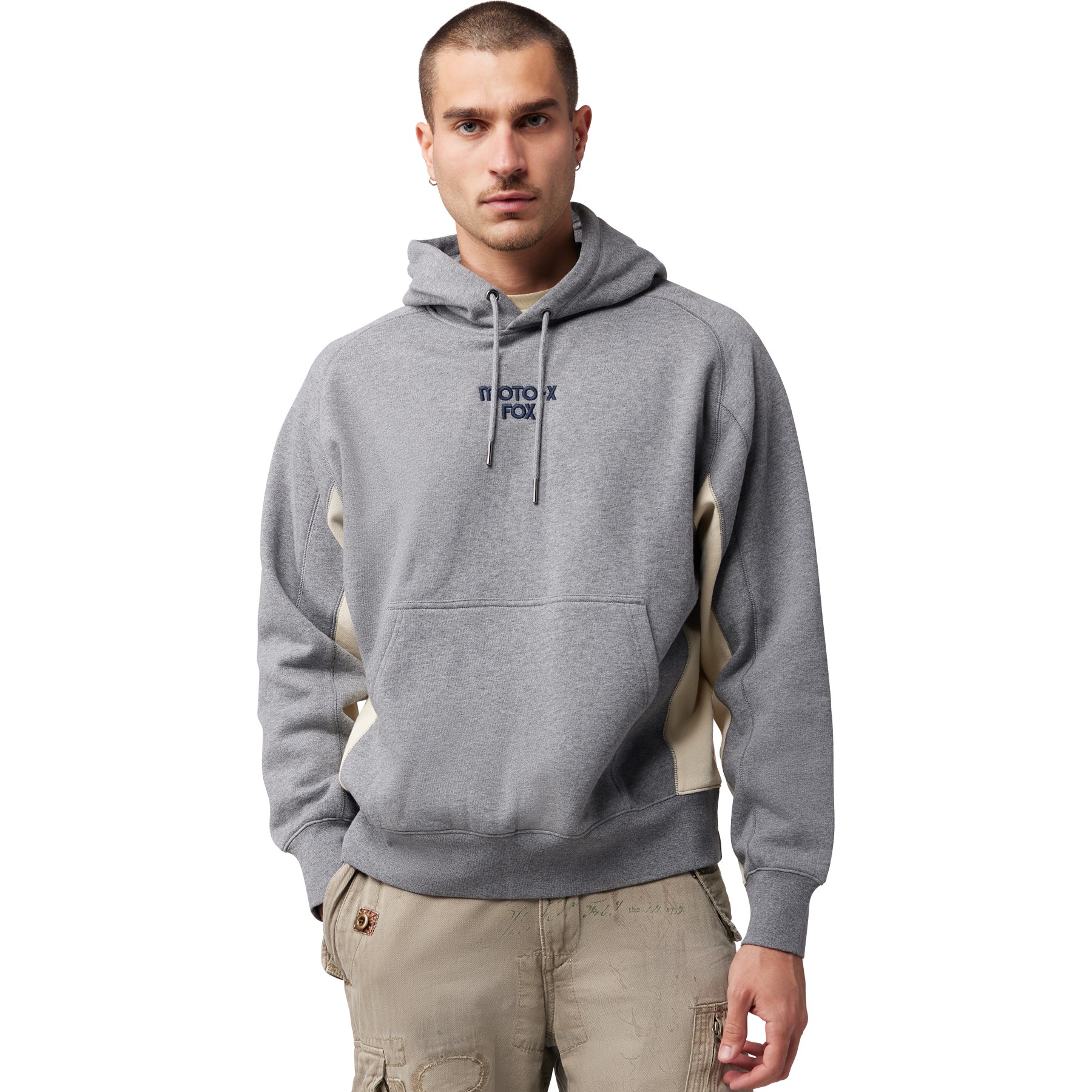 FOX Moto-X Oversized Fleece Hoodie Men - heather graphite | BIKE24