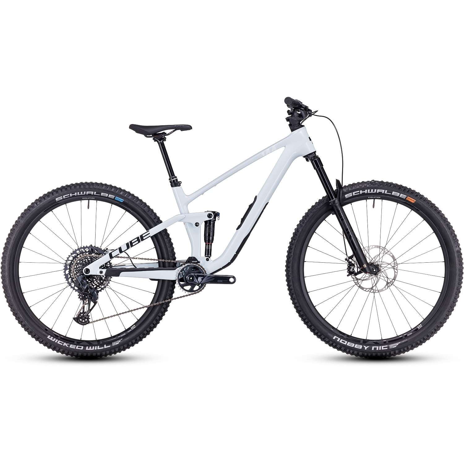 Produktbild von CUBE STEREO ONE44 C:68X SLX - 29&quot; Carbon Mountainbike - 2023 - frostwhite / black