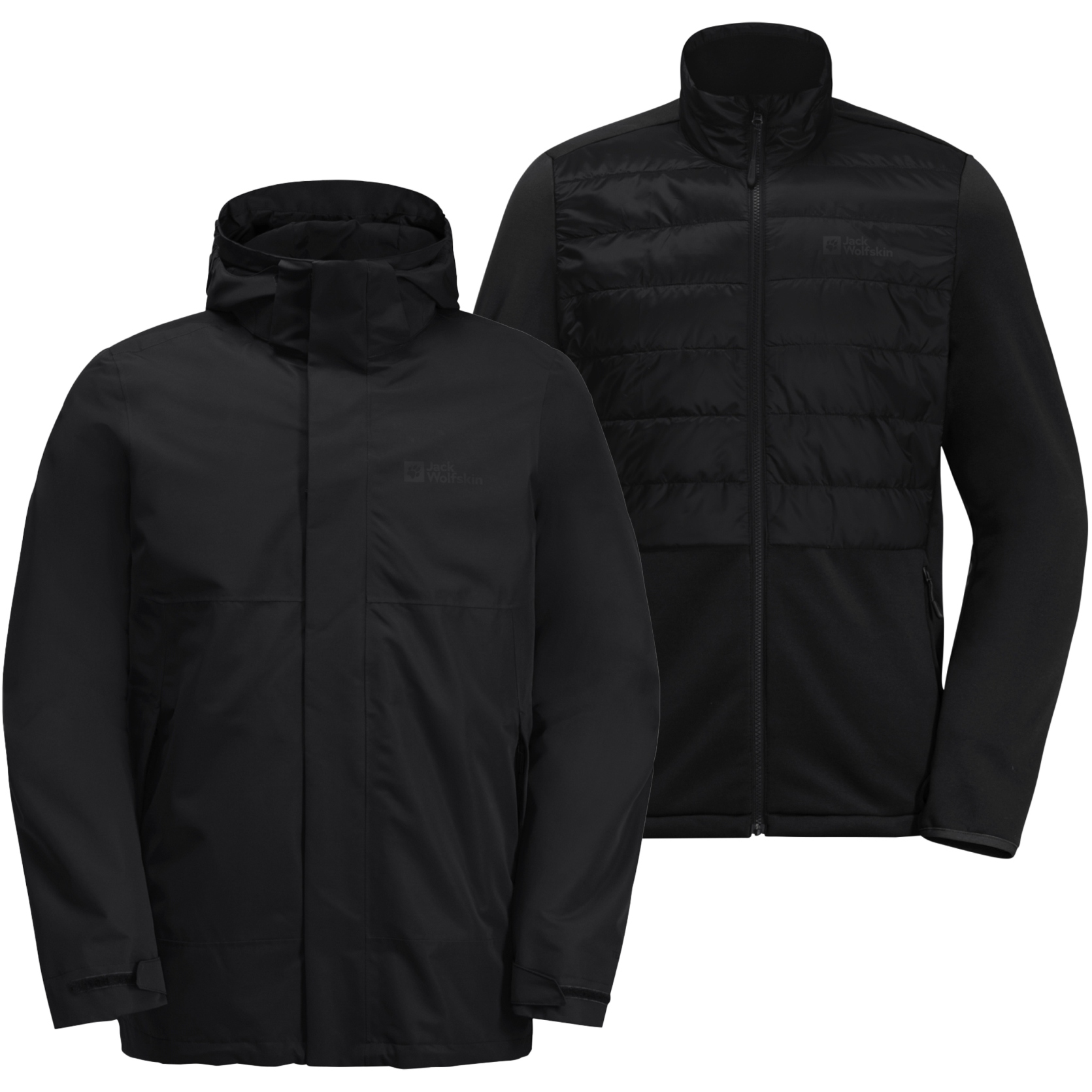 Picture of Jack Wolfskin Luntal 3In1 Jacket Men - black