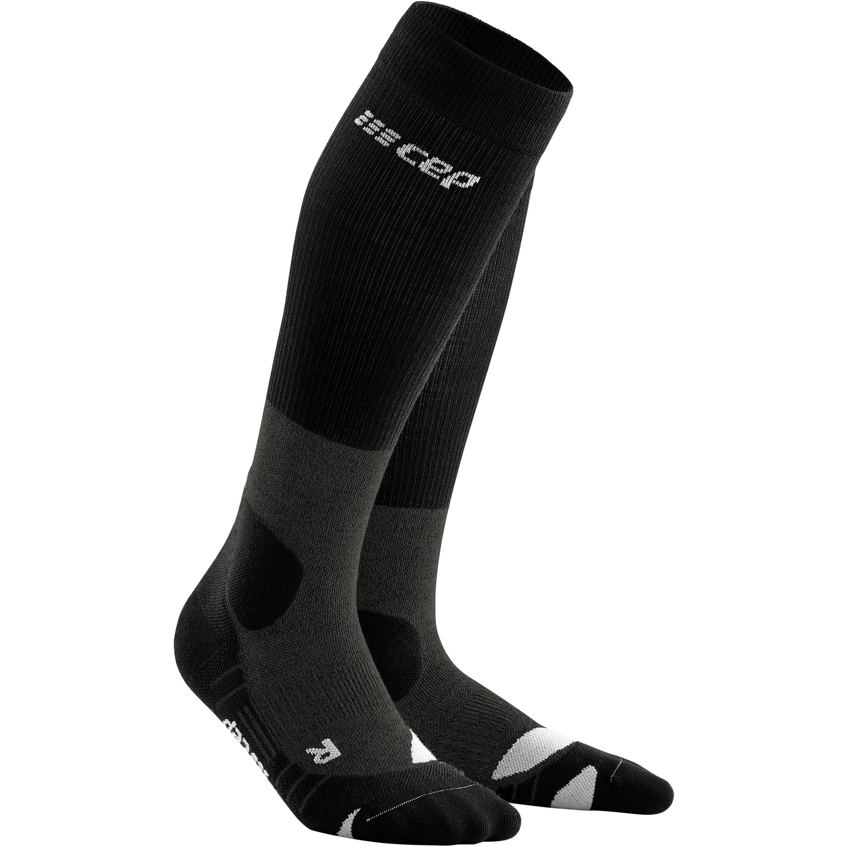 CEP Compression Tall Socks with Merino Wool, For Hiking, Stonegrey, Women