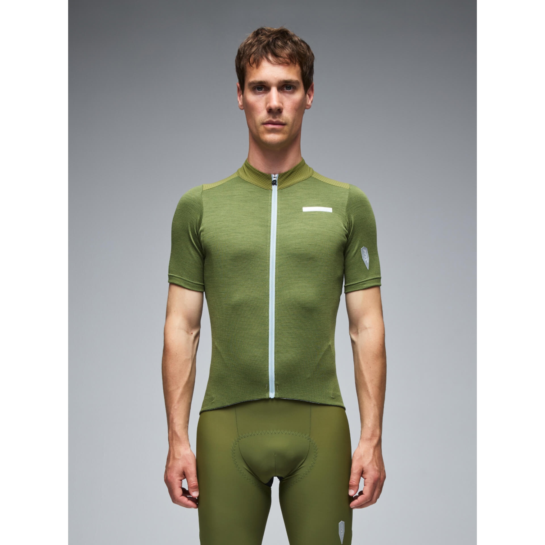 Q36.5 Adventure Tech Merino Short Sleeve Jersey Men - drab green