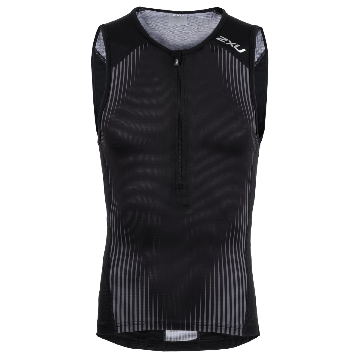 Produktbild von 2XU Perform Tri Singlet Triathlonshirt - black/shadow