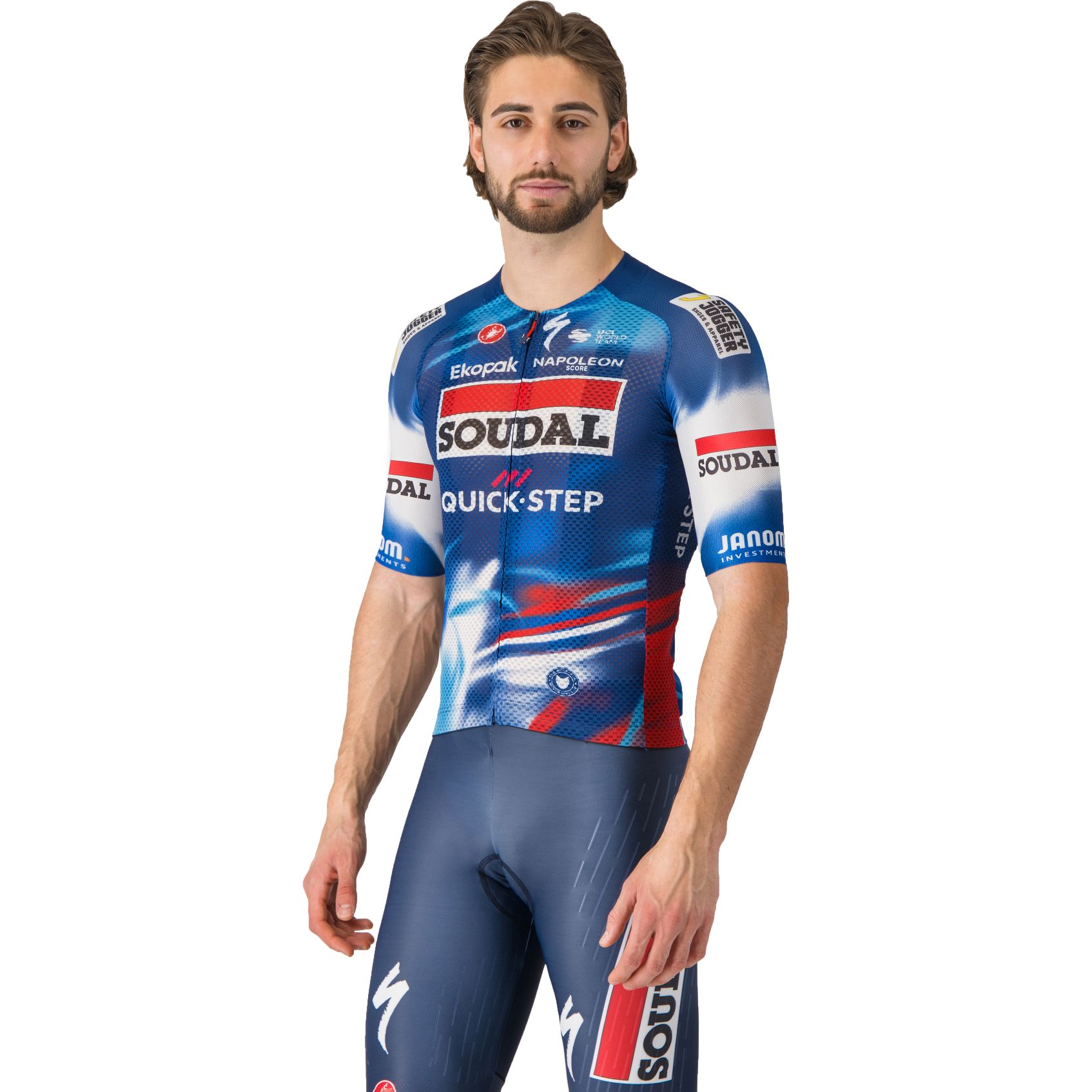 Produktbild von Castelli Climber&#039;s A/C Kurzarmtrikot Team Soudal Quick-Step Herren - score/blue-red 150