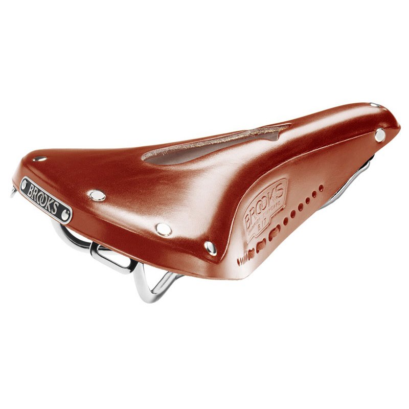 Picture of Brooks B17 Carved Bend Leather Saddle - honey