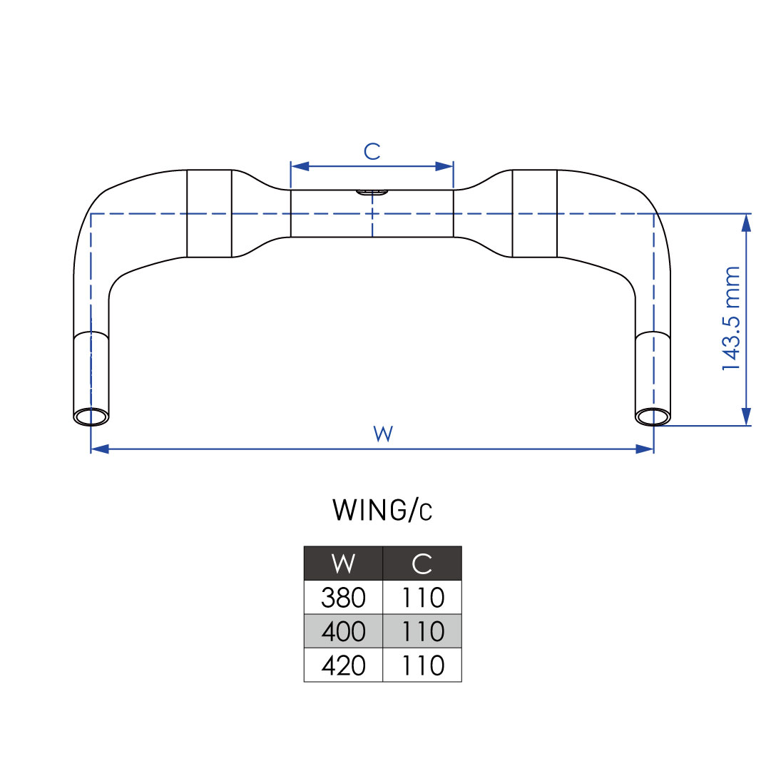 Profile Design Wing/c Base Bar - 31.8 | Carbon | BIKE24