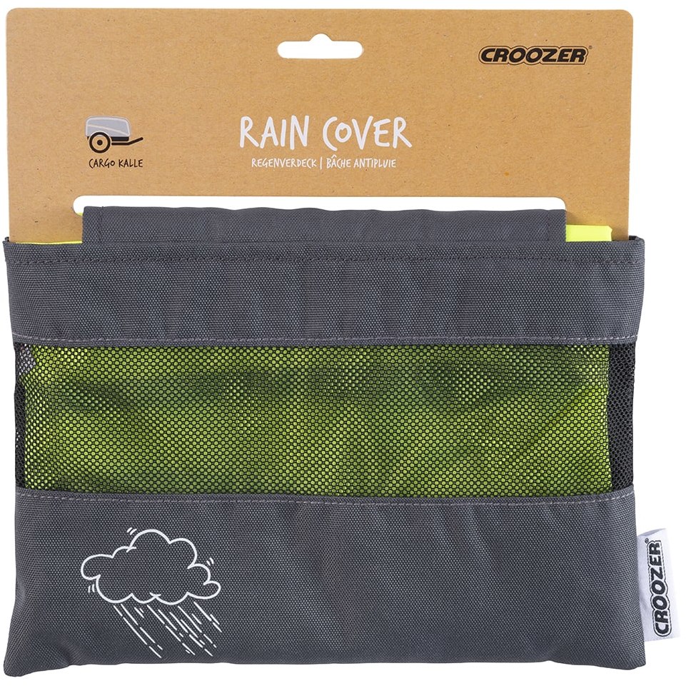 Image of Croozer Rain Cover for Cargo Kalle Bike Trailer - lightening yellow