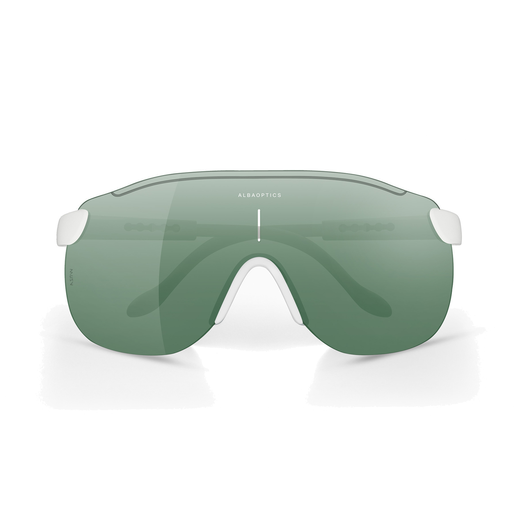 Picture of ALBA Stratos White / Leaf Glasses
