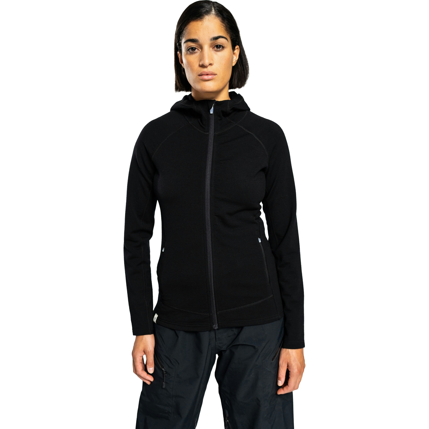 Produktbild von Ulvang Alltime Bridge Midlayer-Kapuzenjacke Damen - Schwarz