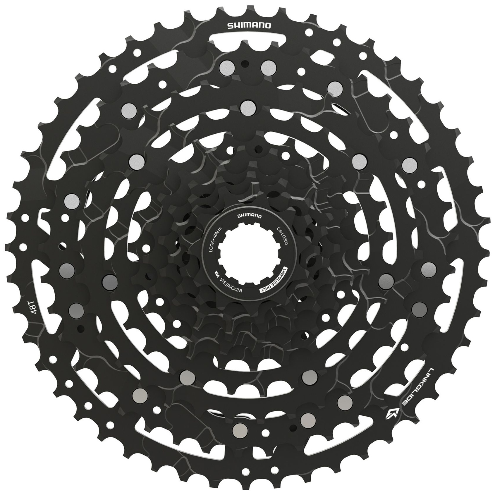 Picture of Shimano CS-LG300 Cassette - LinkGlide | 10-speed - 11-48 Teeth