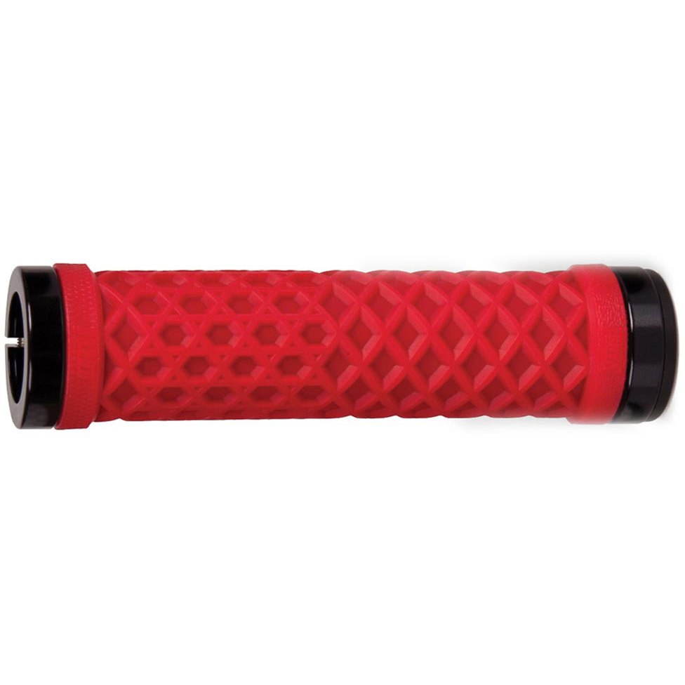 Picture of ODI Vans MTB Lock-On Grips Bonus Pack - bright red / black