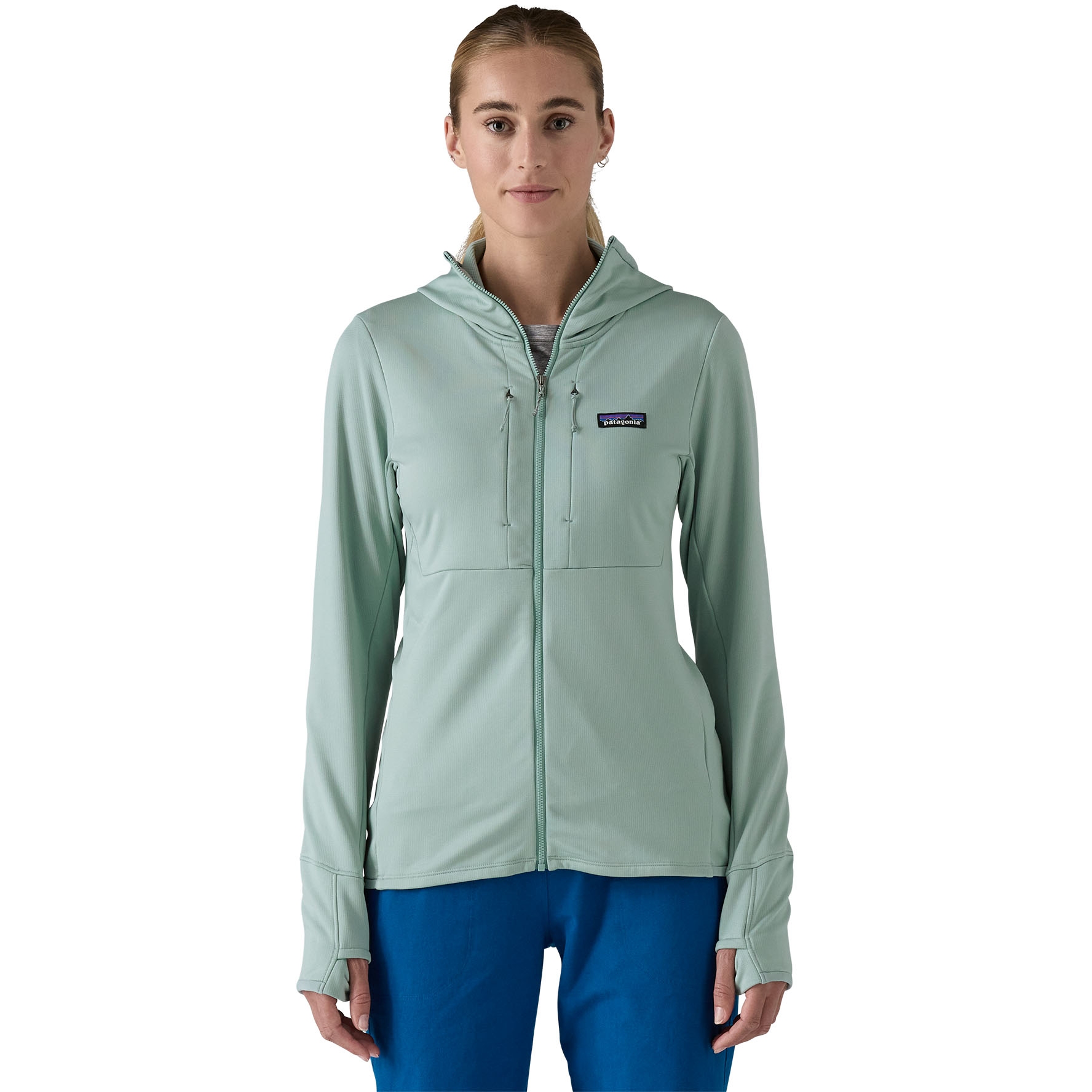 Patagonia R1 Thermal Full-Zip Hoody Women - Concrete Purple | BIKE24