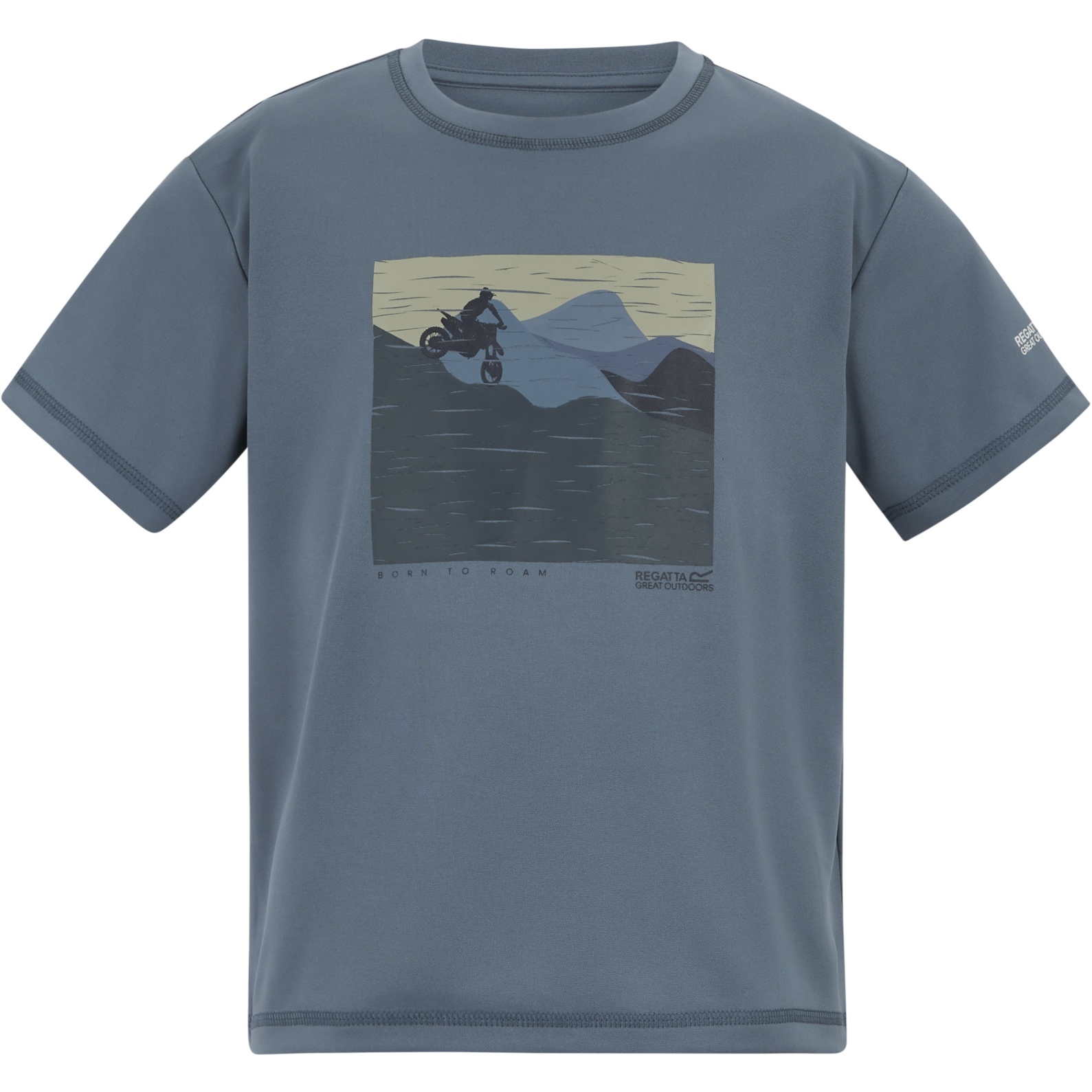 Детская футболка Regatta Alvarado - China Blue ZZ8 blue