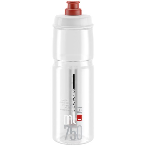Produktbild von Elite Jet Trinkflasche 750ml - clear/rot