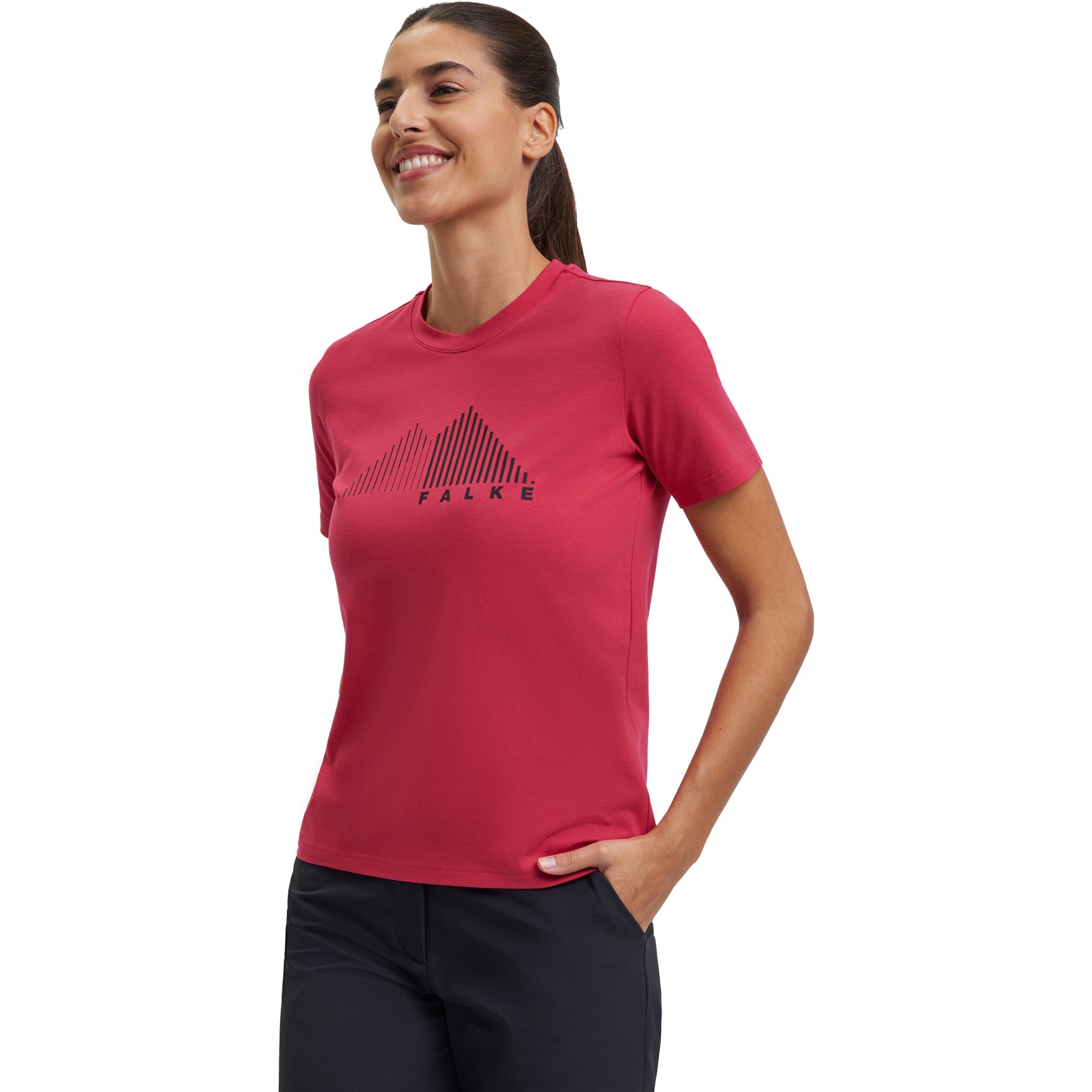 Produktbild von Falke TK Graphic T-Shirt Damen - rot 8644