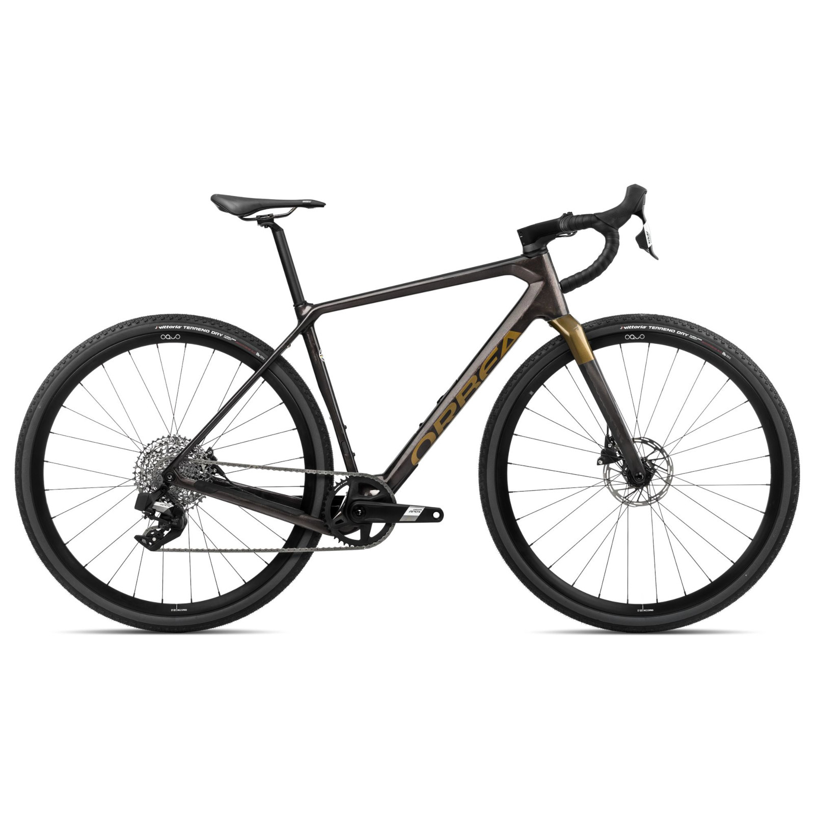 Immagine prodotto da Orbea Bicicletta Gravel Carbonio Apex AXS - TERRA M41eTEAM 1X - 2024 - Cosmic Carbon - Metallic Olive Green (gloss)