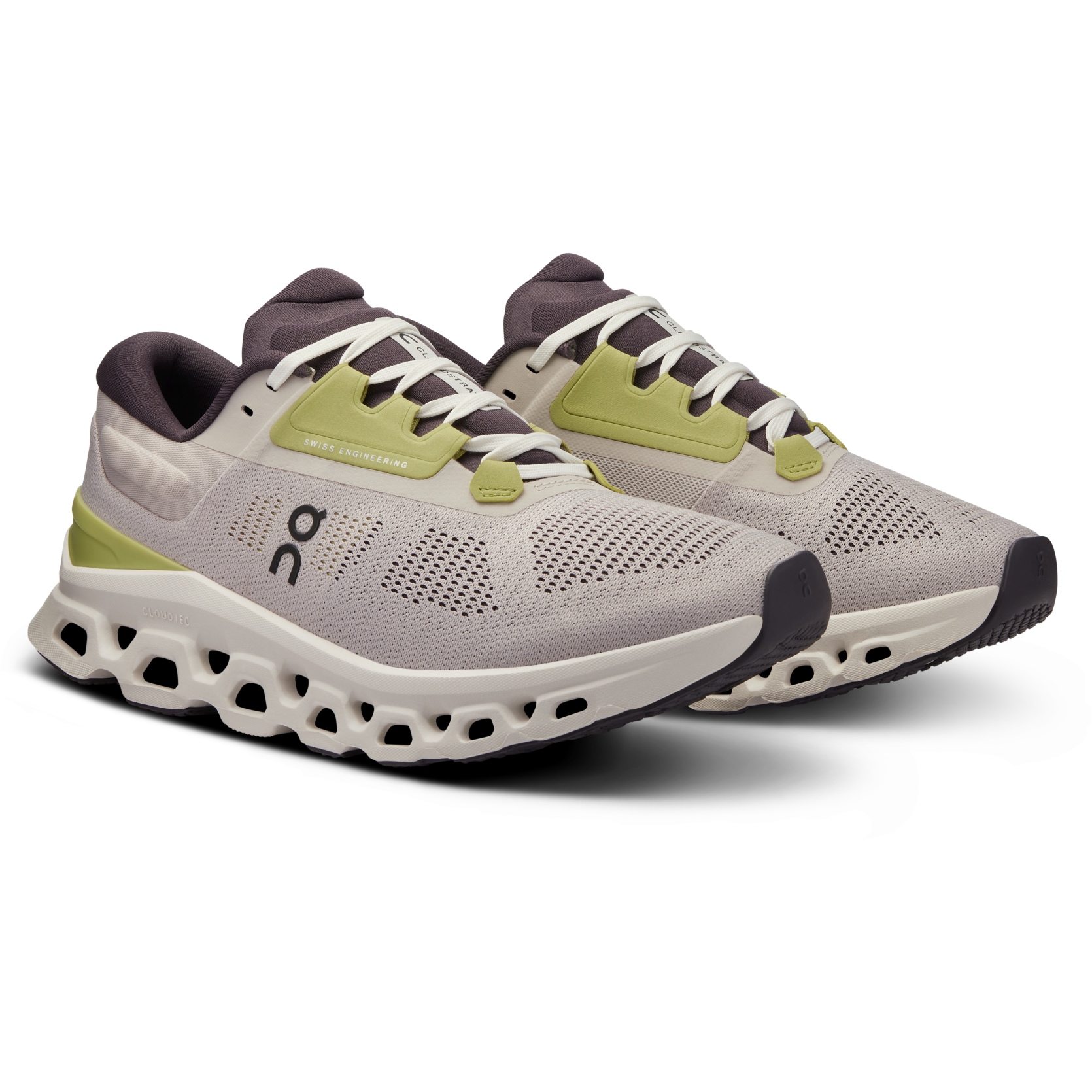 Picture of On Cloudstratus 3 Women&#039;s Running Shoes - Pearl | Ivory