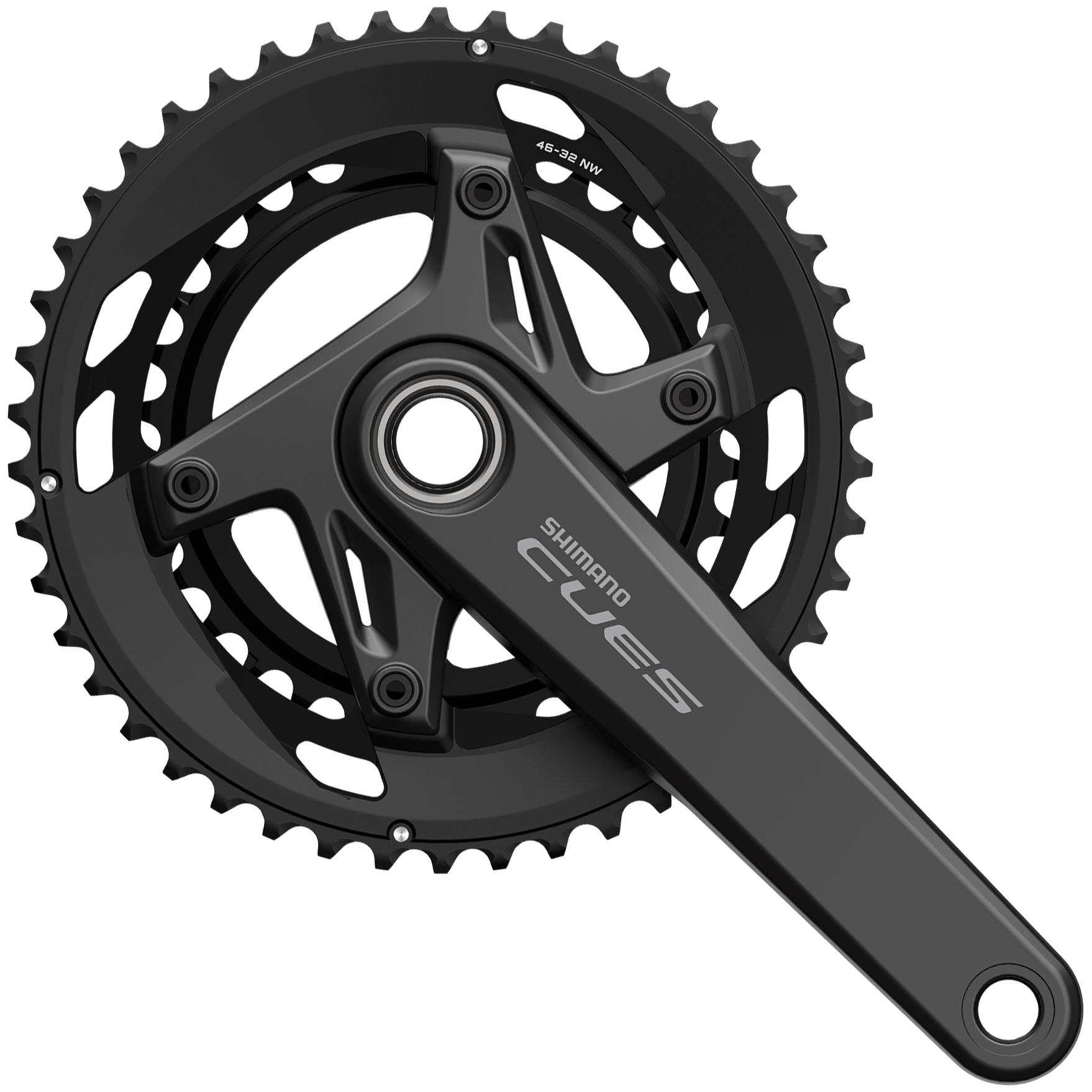 Produktbild von Shimano CUES FC-U6040-2 Kurbelgarnitur - Hollowtech II | 9/10-fach