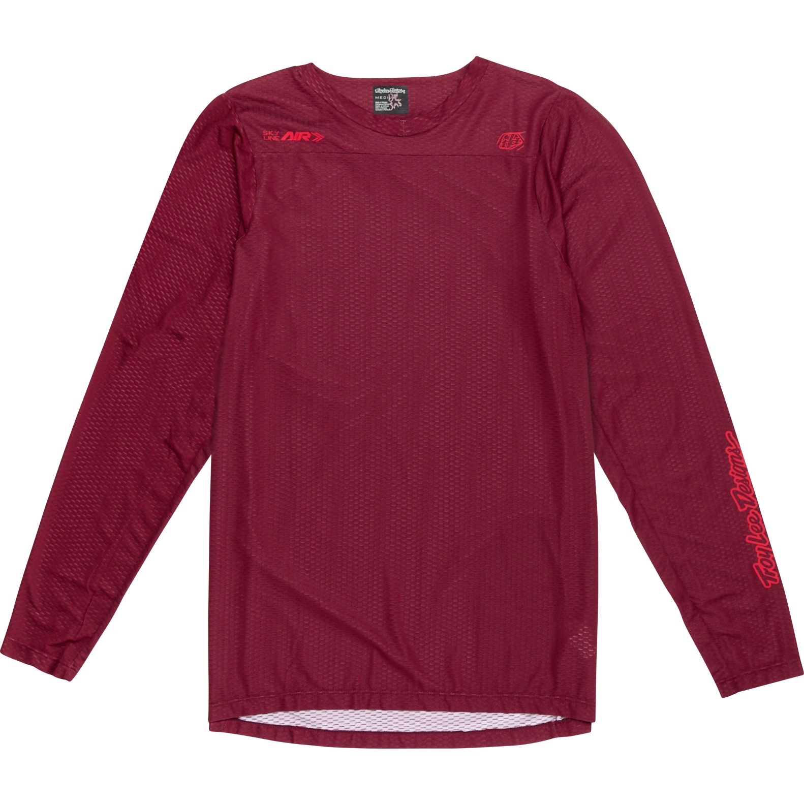 Troy Lee Создает мужской трикотаж Skyline Air с длинным рукавом - Mono Oxblood