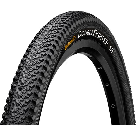 Picture of Continental Double Fighter III Sport MTB Wire Bead Tire 26x1.9 Inches - black Reflex