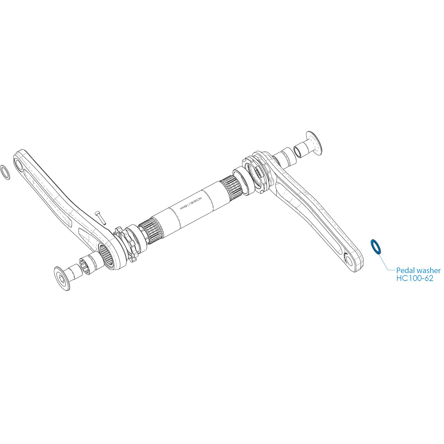 Productfoto van Hope Crank Arm Pedal Washer - HC100-62