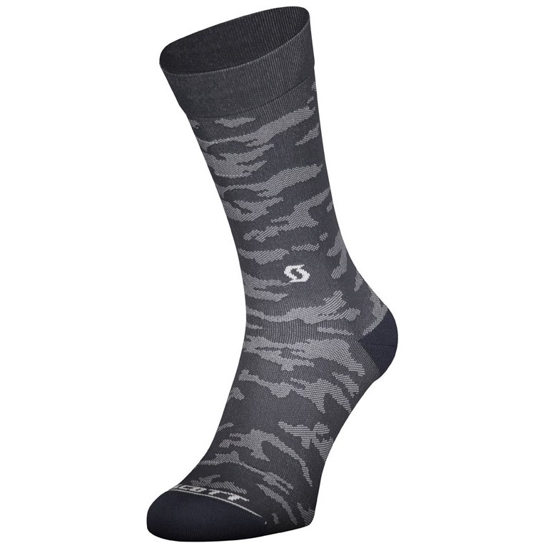Picture of SCOTT Trail Camo Crew Socks - dark grey/white