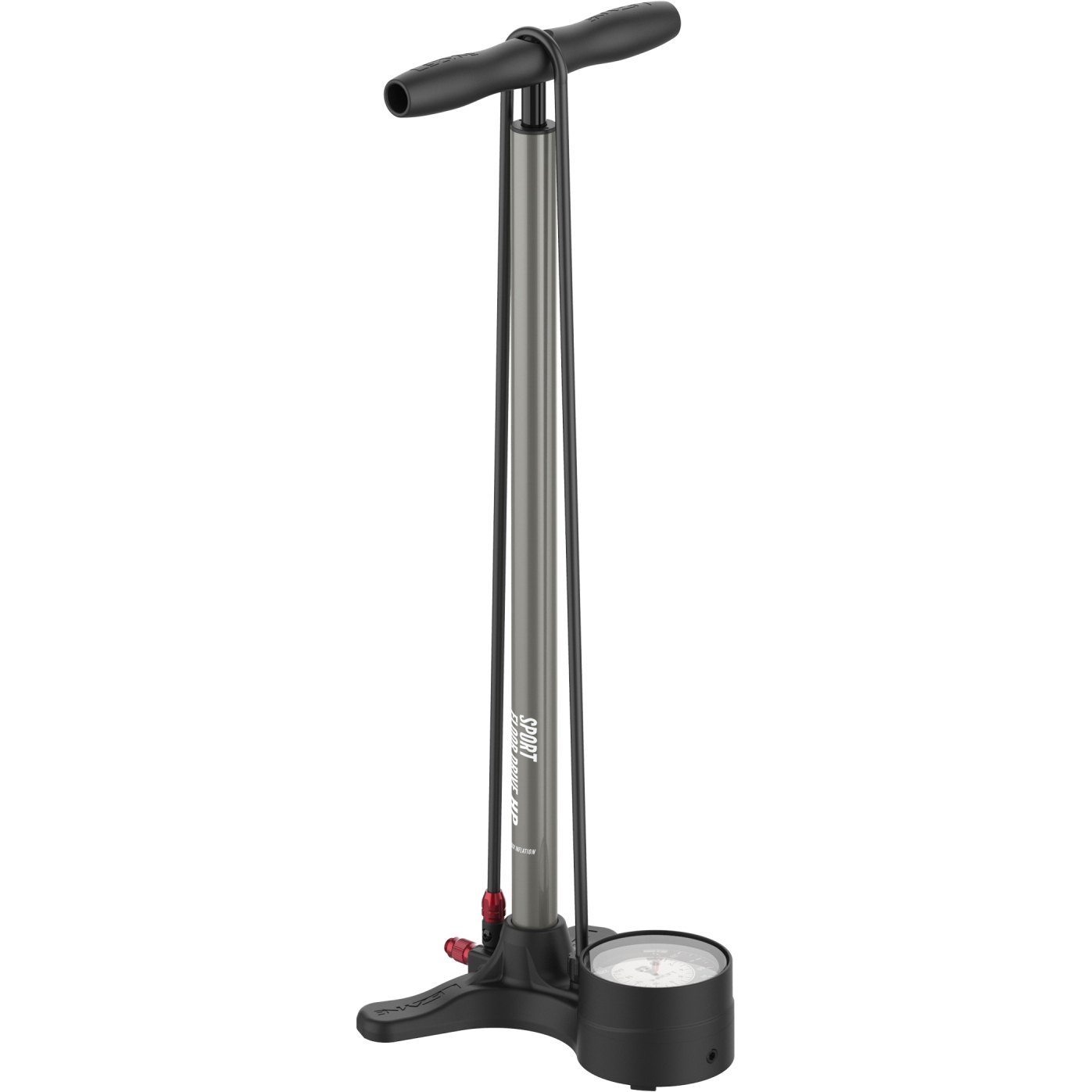 Напольный насос Lezyne Sport Floor Drive 3.5 - серый матовый