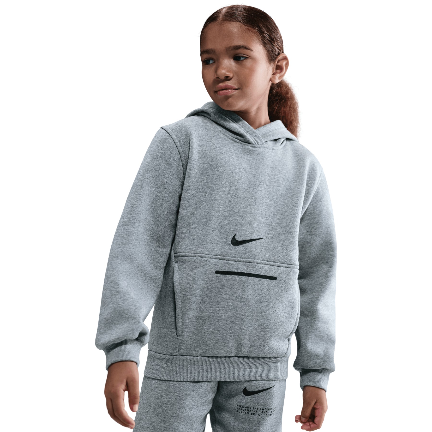 Byron Kids Felpa Con Cappuccio E Zip Per Bambini – Grigio Heather, Taglia 5/6 Anni, Morbida E Calda Con Tasca A Marsupio - 2