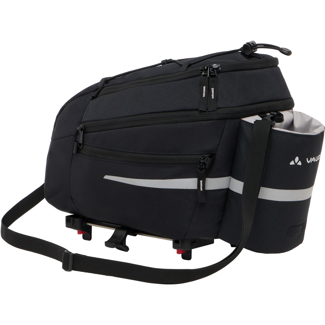 Sacoche Porte-bagages VAUDE Silkroad Plus – 9 Litres, Extensible, Velcro, Housse Pluie Incluse