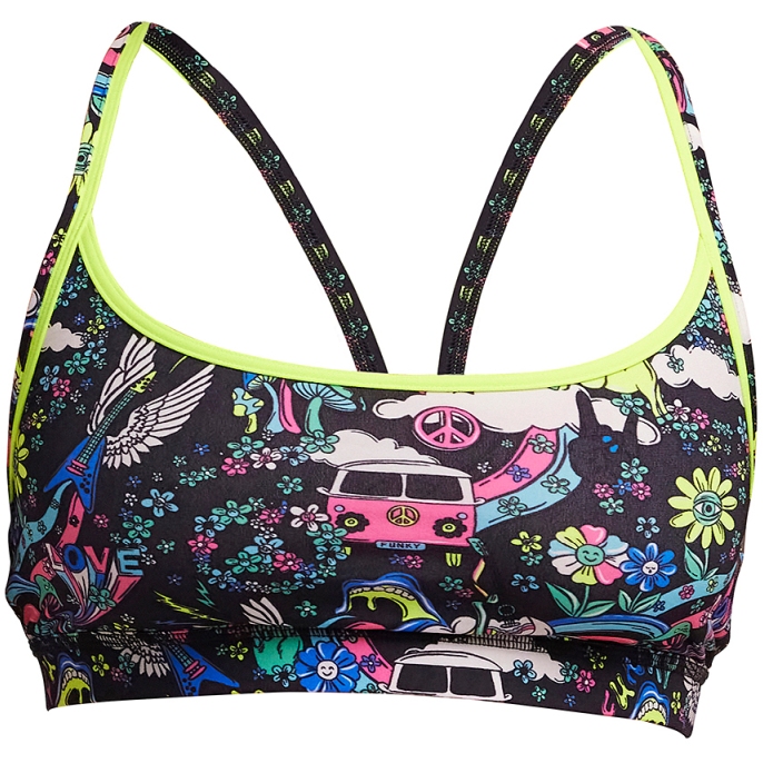 La Blanca Top Bikini Donna Avvolgente Flor De Paradiso - Taglia 50, Coppe Modellate, Spalline Regolabili