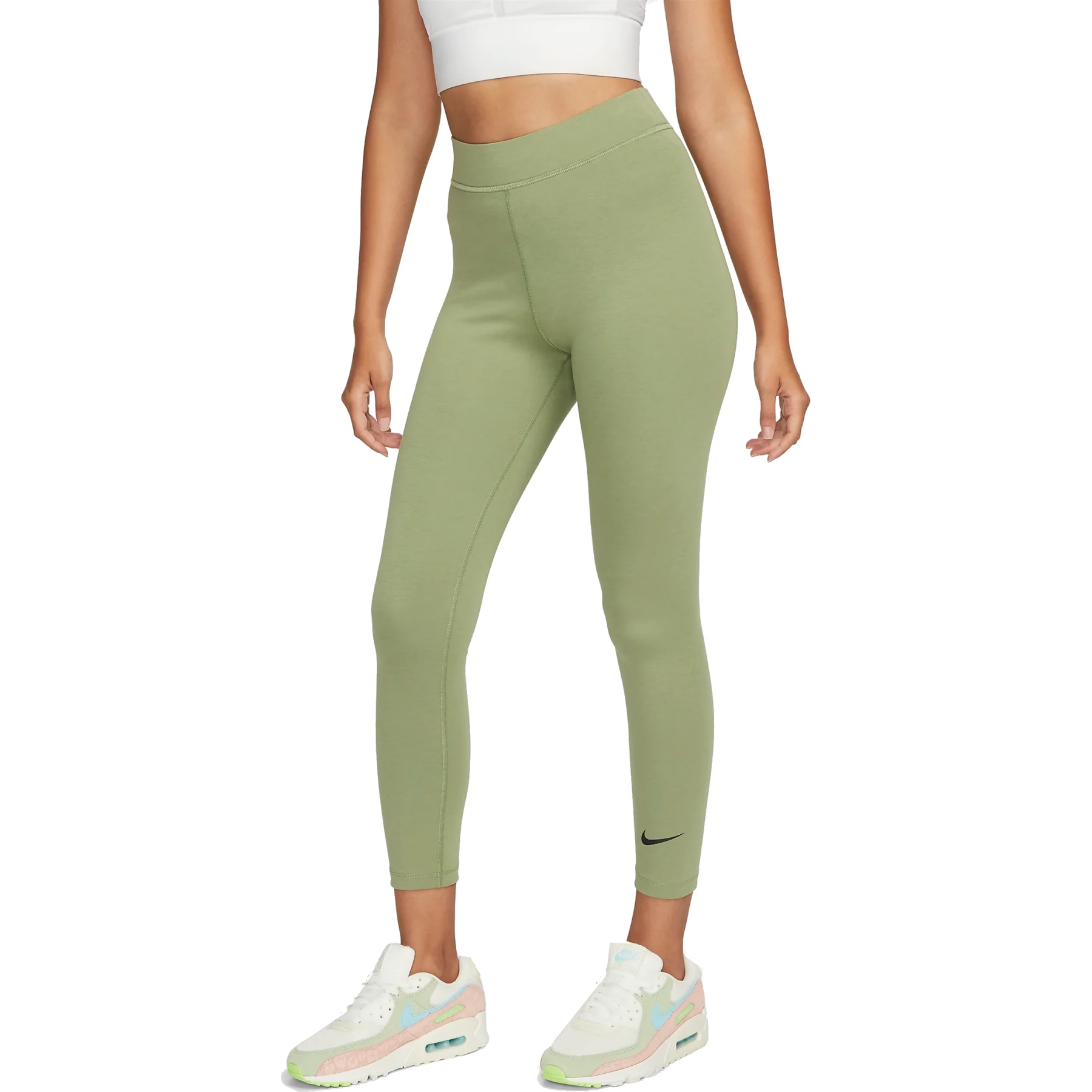 Picture of Nike Sportswear Classics 7/8 Tights Women - oil green/black DV7789-386