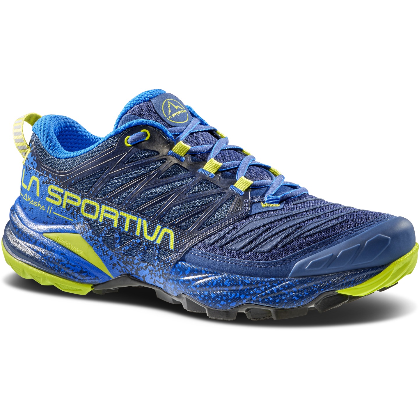 Picture of La Sportiva Akasha II Running Shoes Men - Storm Blue/Lime Punch