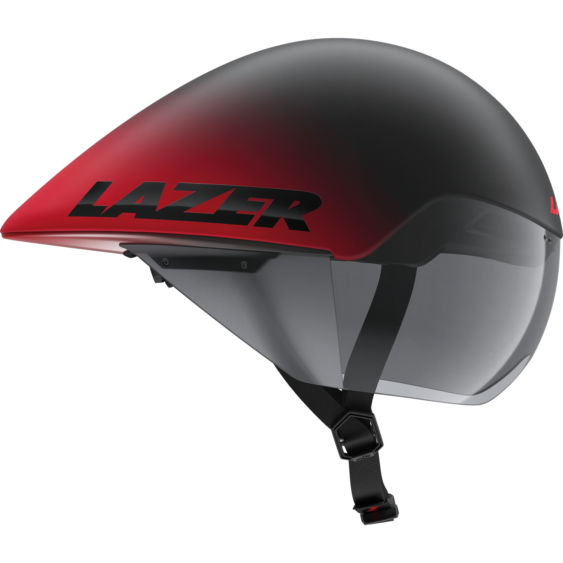 Picture of Lazer Volante KinetiCore Time Trial Helmet - matte black red