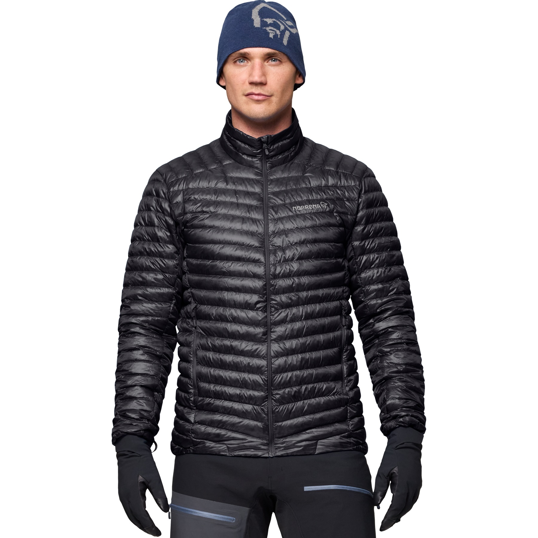 Norrona trollveggen down800 Super Light Jacket Men - Caviar Black