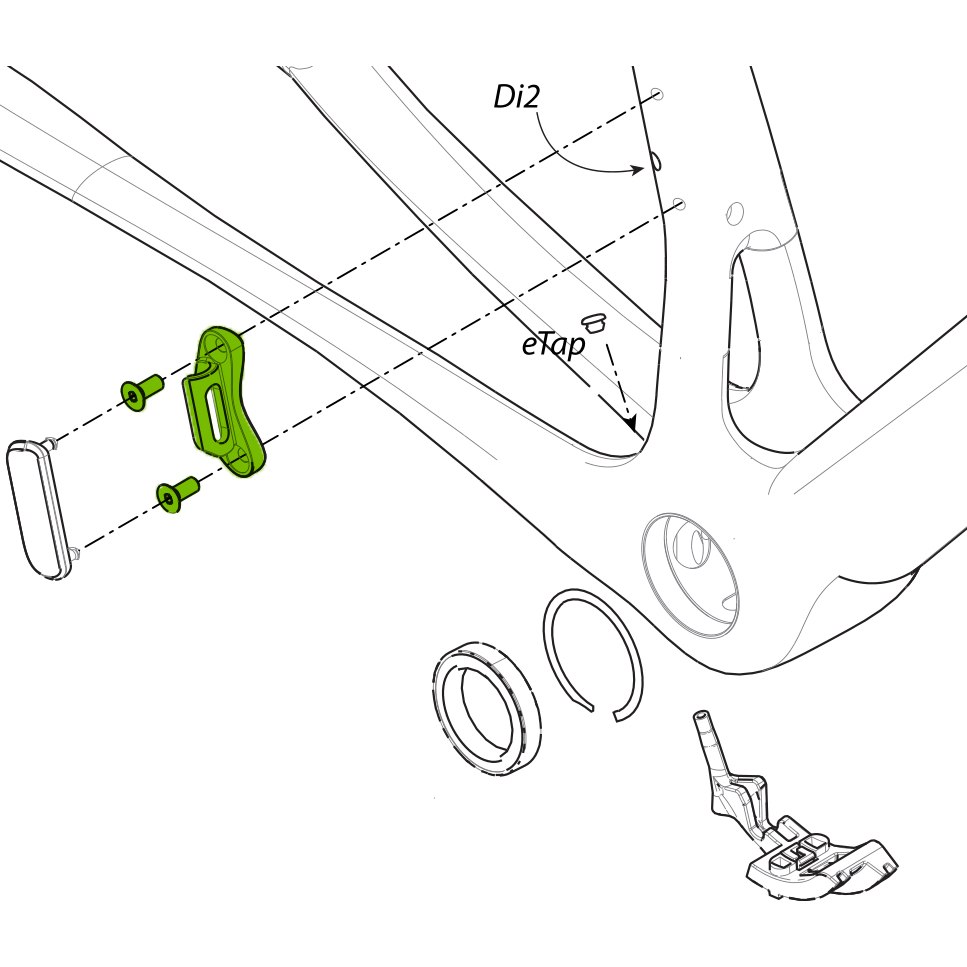 Produktbild von Cannondale CK3598U00OS Umwerfer Aufnahme für Synapse Carbon MY18