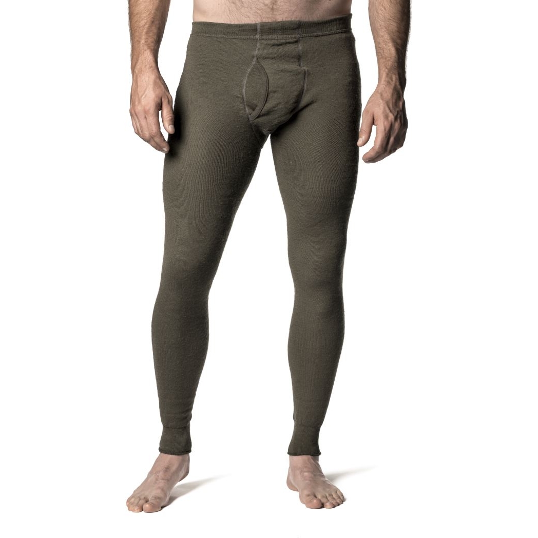Image de Woolpower Caleçon Long Homme - Long Johns with Fly 200 - pine green