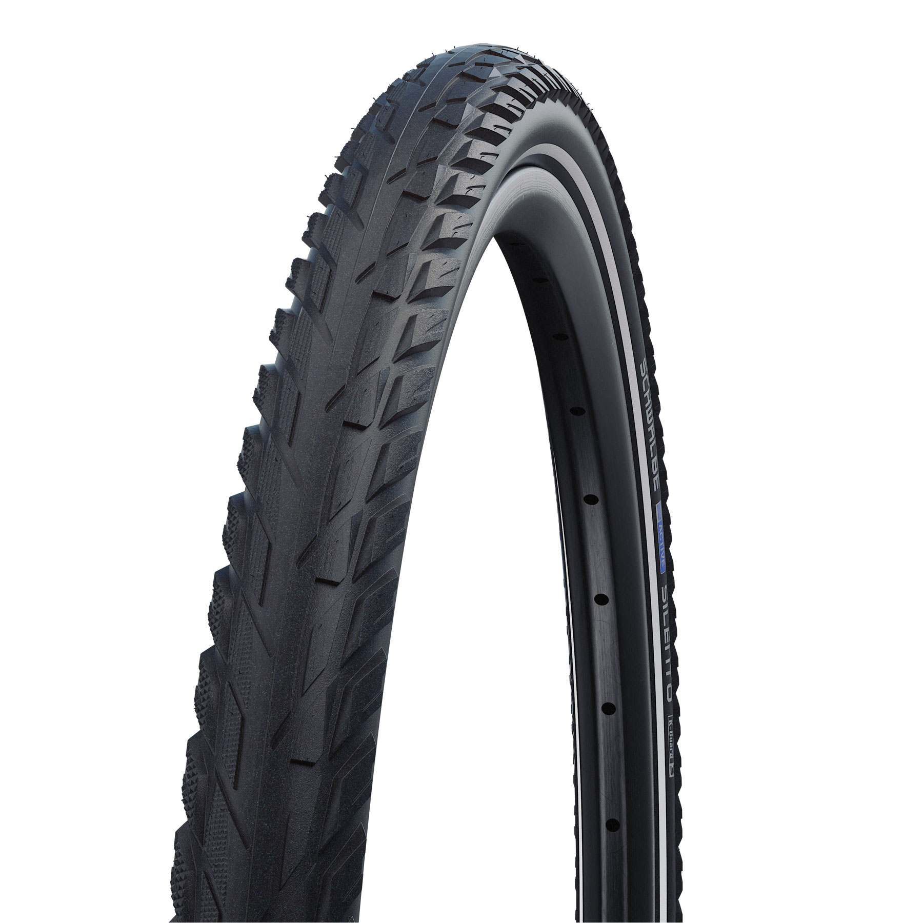 Picture of Schwalbe Silento Active Wired Tire - 26x1.75 Inches - Black-Reflex