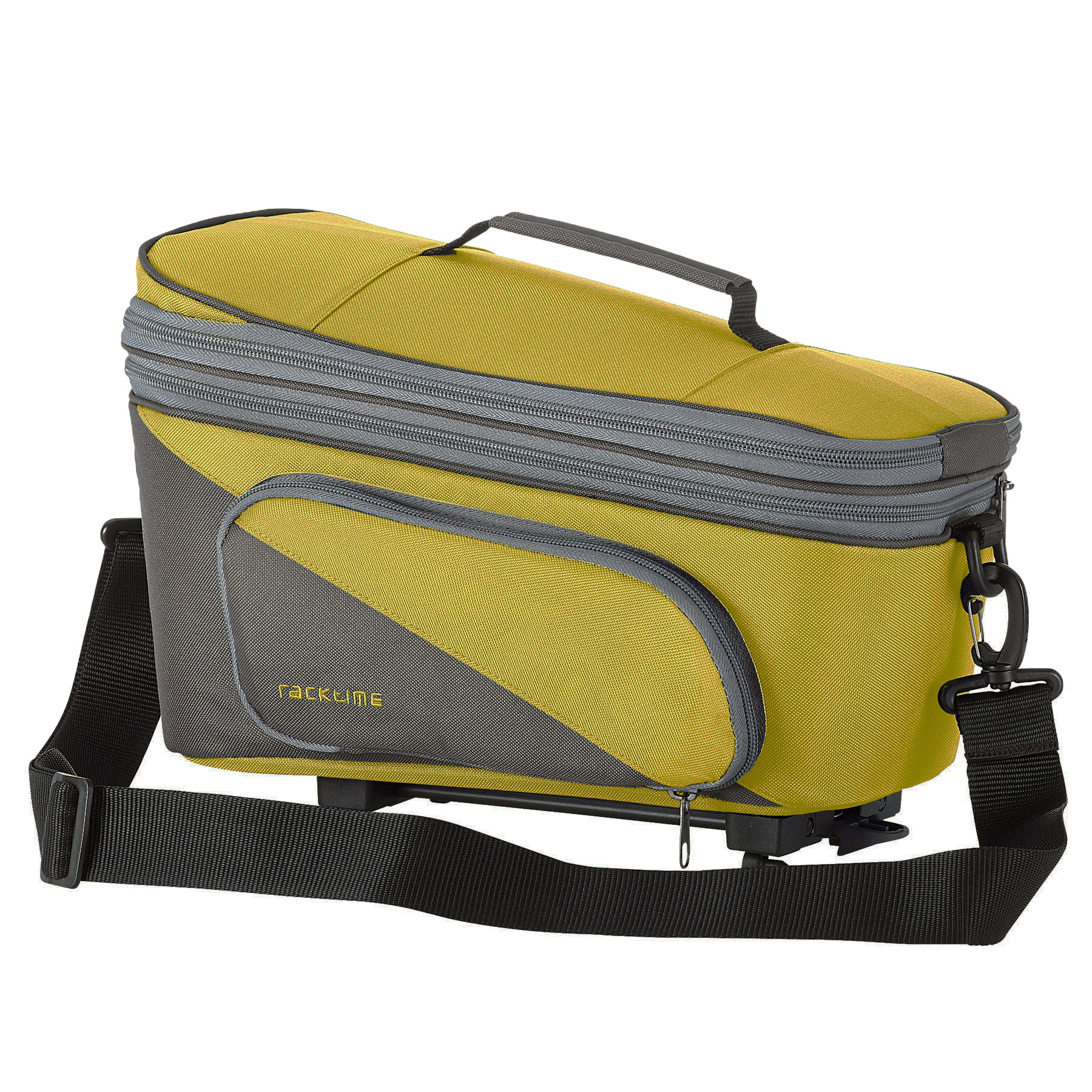 Produktbild von Racktime Talis Plus 2.0 Gepäckträgertasche 8L+7L - grün/grau