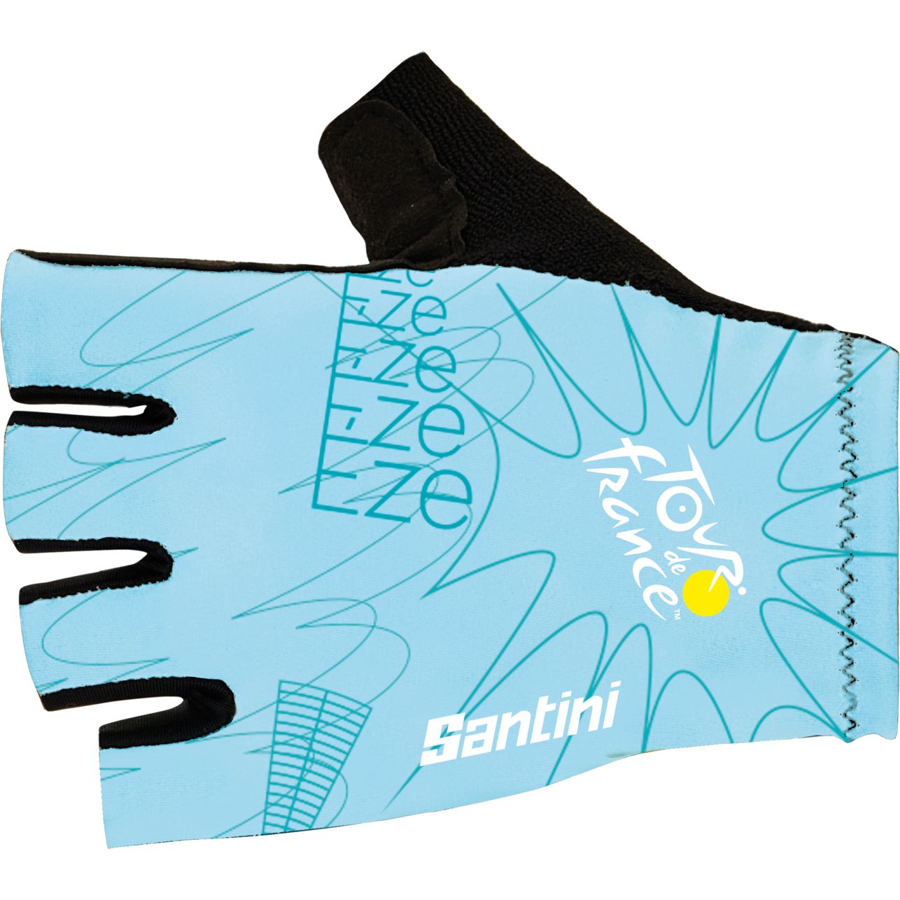 Picture of Santini Nice Cycling Gloves - Tour de France™ 2024 Collection - RE367CL4NICE - print