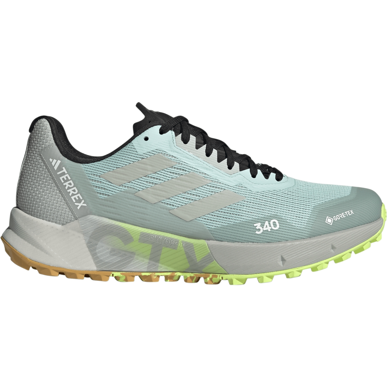 adidas TERREX Agravic Flow 2 GORE-TEX Trail Running Shoes Men -  seflaq/wonder silver/lucid lemon IF2569