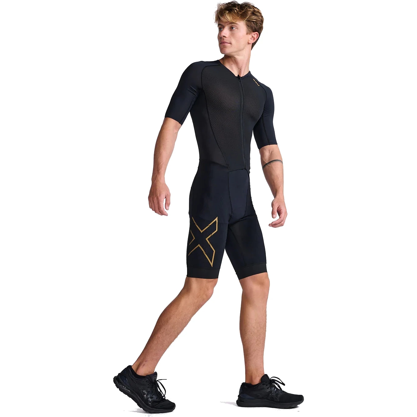 2XU Elite MCS Run Compression Shorts - black/gold reflective