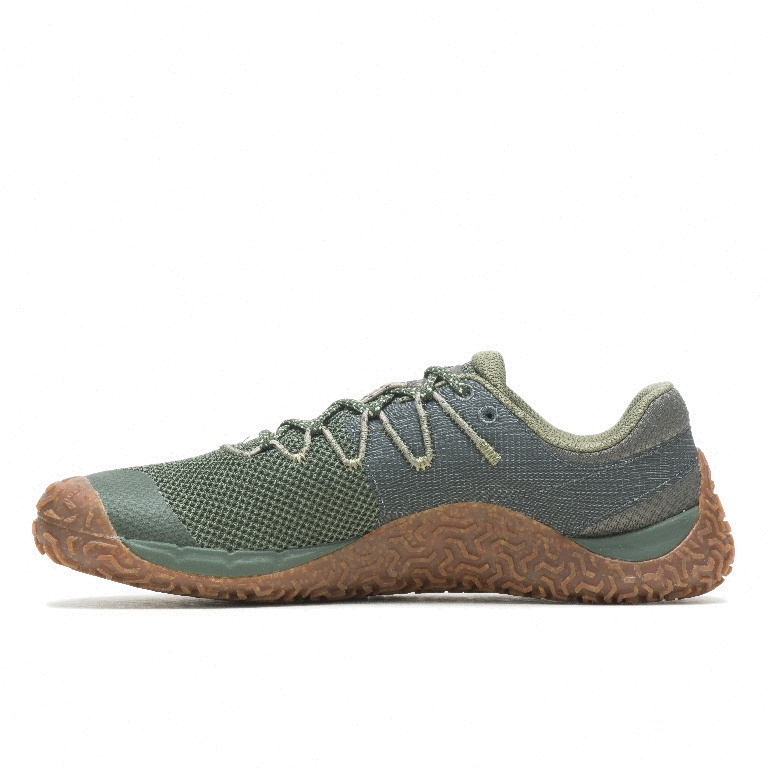 Merrell Barefoot Trail Glove Shoes Sneaker Smoke Gray Adventure Yellow 9 Men