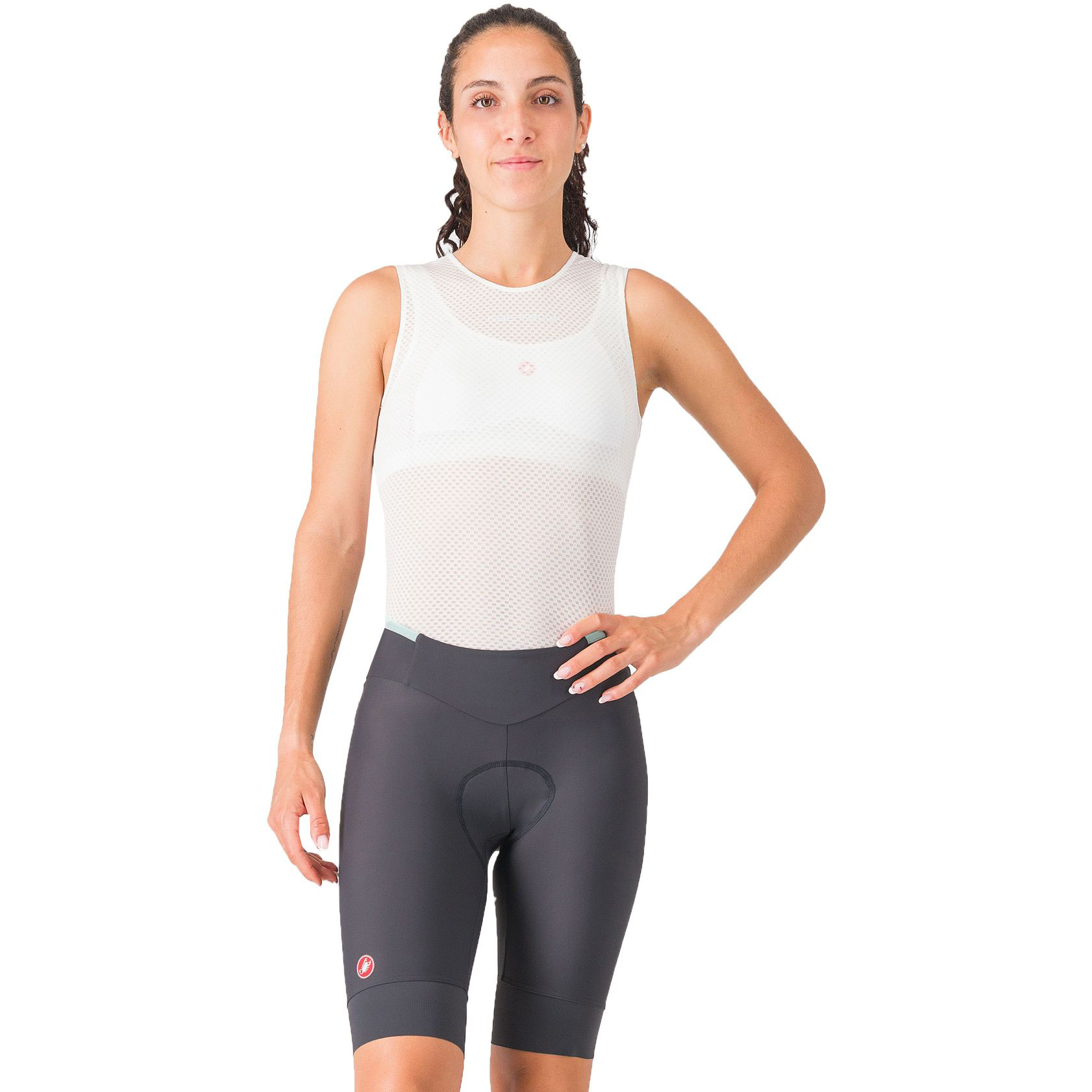 Produktbild von Castelli Prima 2 Shorts Damen - dark grey/pool blue 030