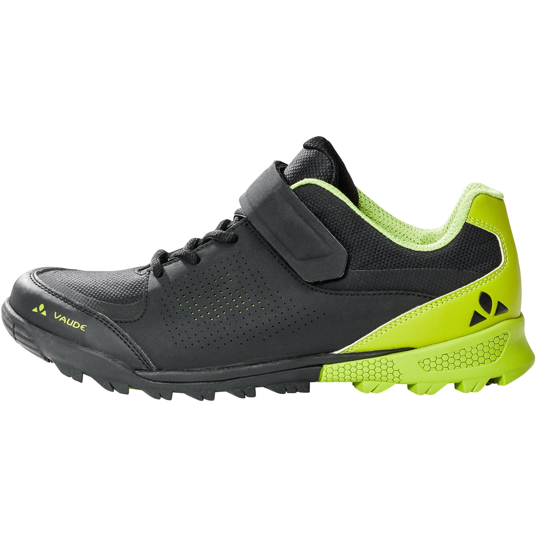 Image of Vaude AM Downieville Low All-Mountain Shoes - black/bright green